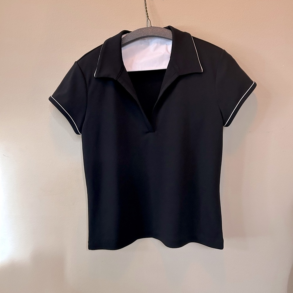 City DKNY - Black Sports Polo - Petite Medium